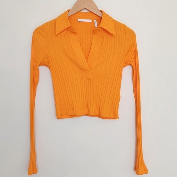 Helmut Lang long sleeve crop polo shirt - Picture 5 of 14